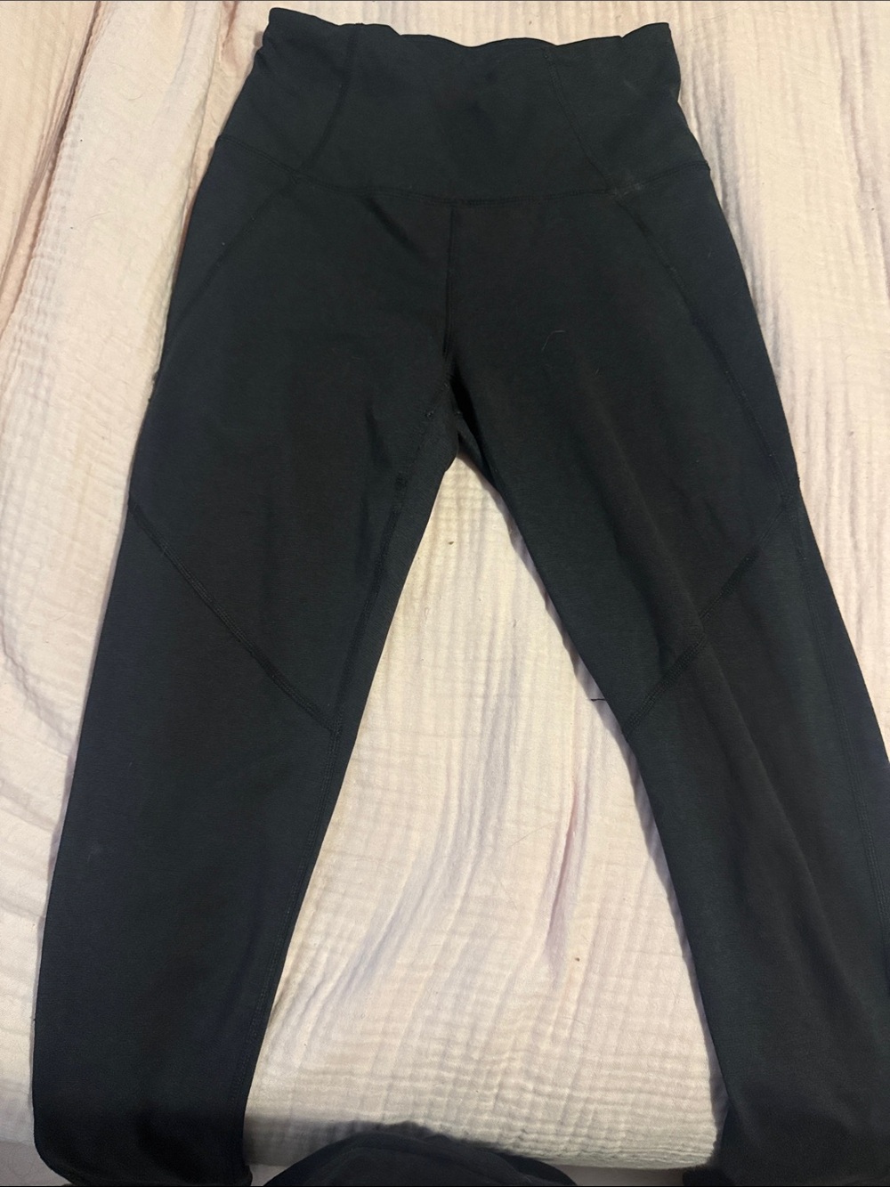JoyLab Black Leggings with White Logo Print